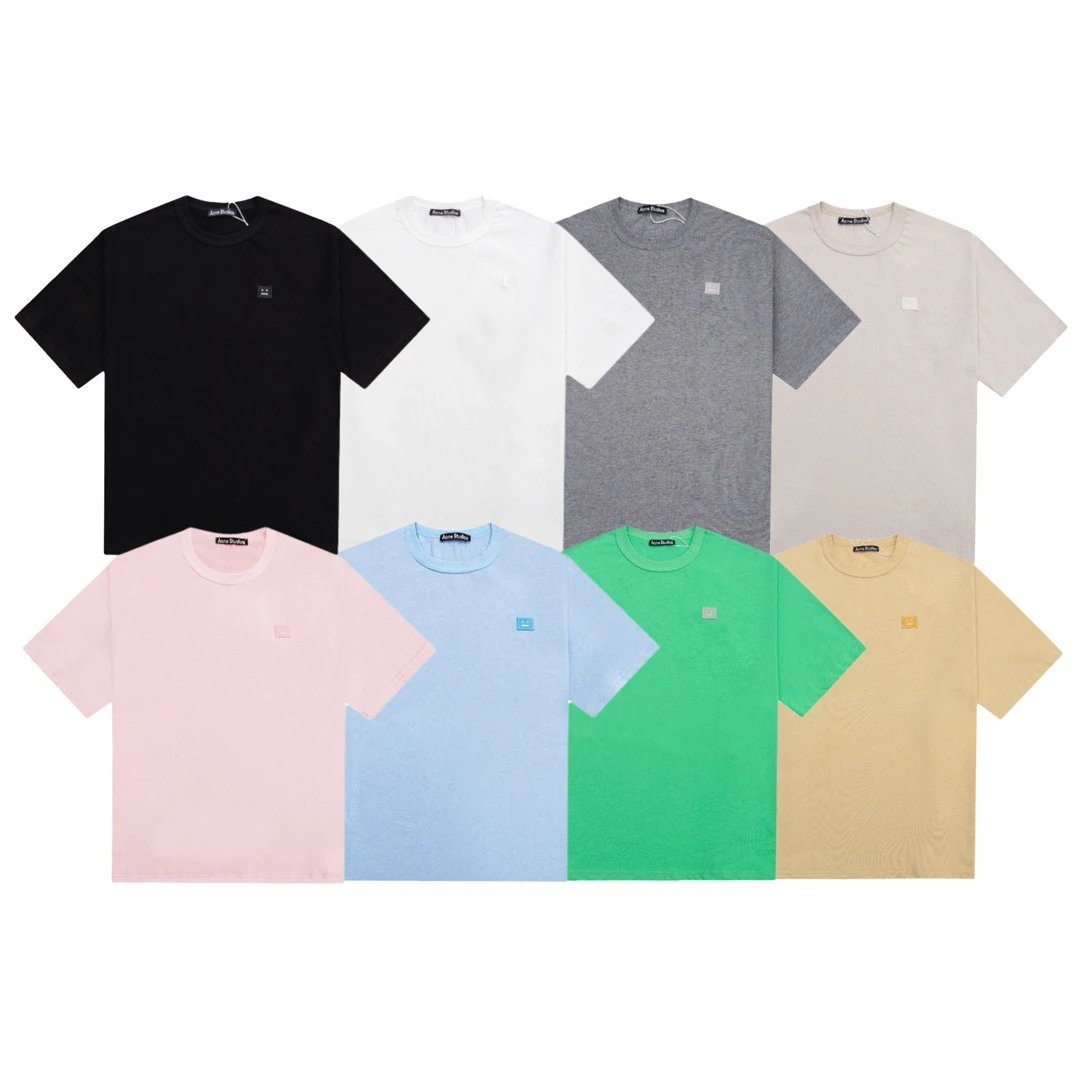 High street hand-painted graffiti sparkling smiley expression short-sleeved loose sports casual versatile style for men and women couples  