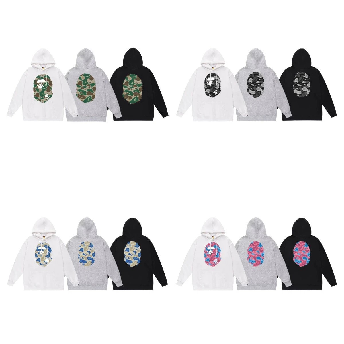 Hoodies for men and women, teenagers' large size loose sweatshirts for couples  