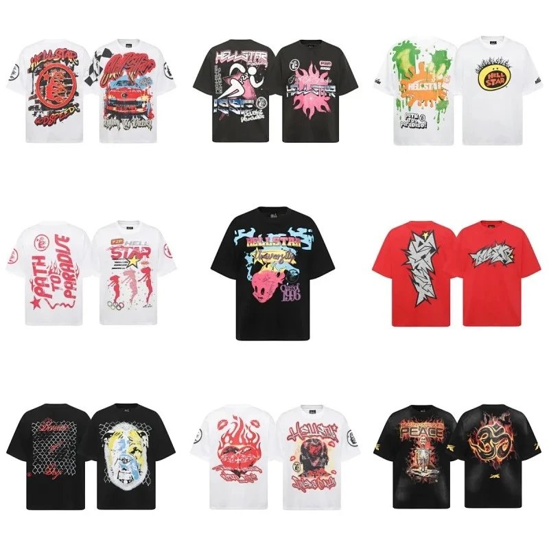 Men's and Women's Couples Teen Street Fashion Summer Tops Short Sleeve T-Shirts  